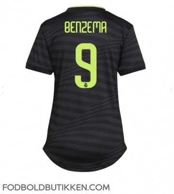 Real Madrid Karim Benzema #9 Tredjetrøje Dame 2022-23 Kortærmet